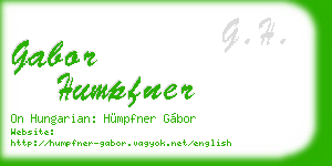 gabor humpfner business card